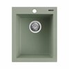 Ruvati 16 x 20 inch epiGranite Drop-in Topmount Granite Composite Single Bowl Kitchen Sink Sage Green RVG1016SG